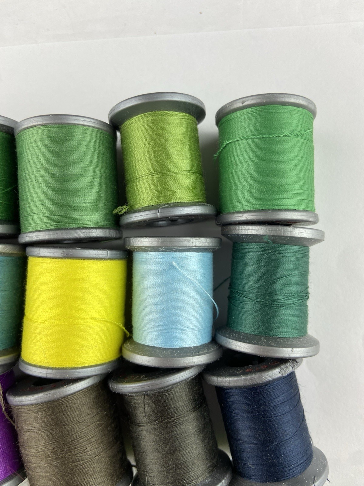 Vintage Molnlycke Sewing Thread Spool Lot of 30 Polyester & Nylon Sweden USA