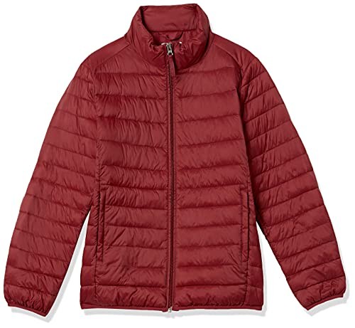 Amazon Essentials Men’s Packable Lightweight Water-Resistant Puffer Jacket Dark