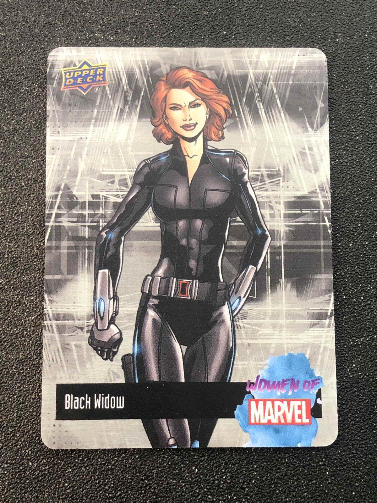 2024 Upper Deck Women Of Marvel Metal Card MCW-1 Black Widow