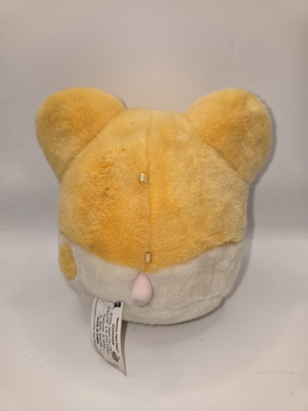Vintage 2002 Anime Hamtaro Ham-Ham Plush Toy Hasbro Epoch Hamster Orange 6”