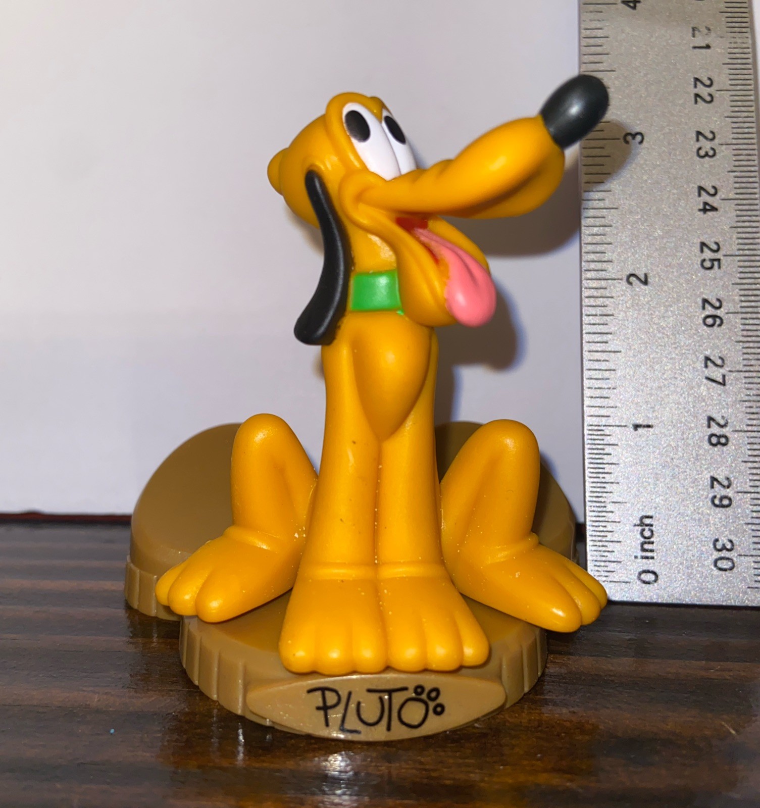 Pluto Play Figure McDonalds Disneyland 50th Anniversary Toy W/ Removable Base