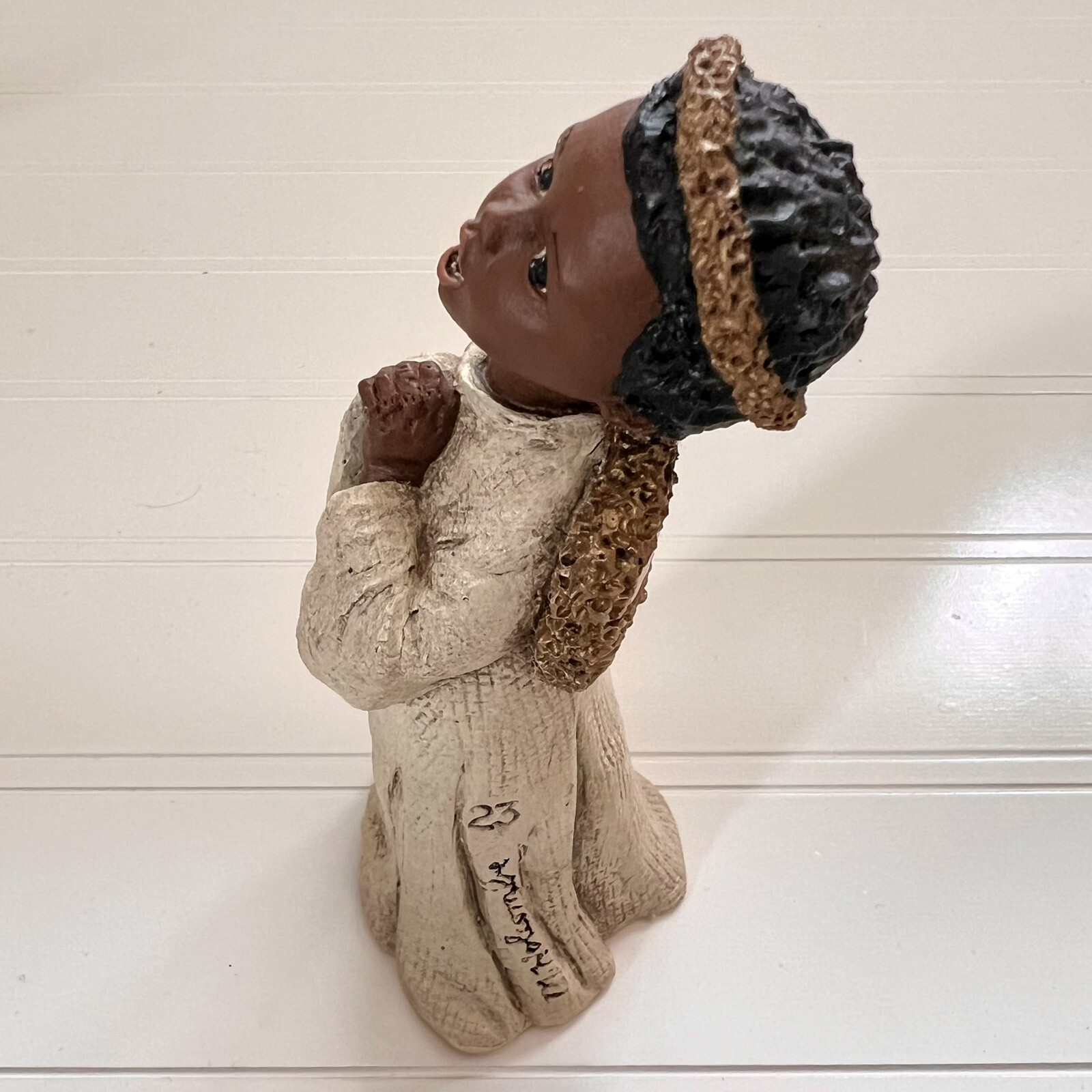 Martha Holcombe “All God’s Children” “Niambi” Figurine #23 Boy Angel 1994 Signed