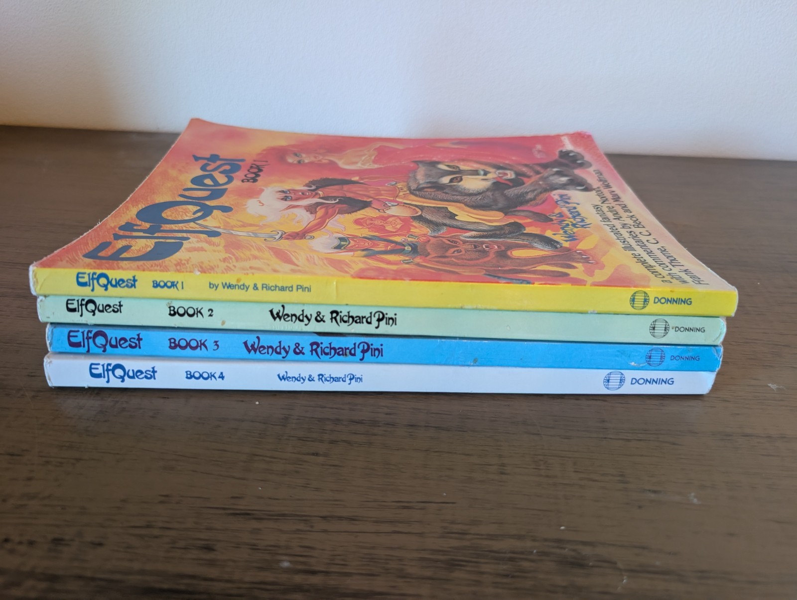 ElfQuest Books 1-4 Starblaze Graphic Novels Wendy & Richard Pini Elf Quest Lot