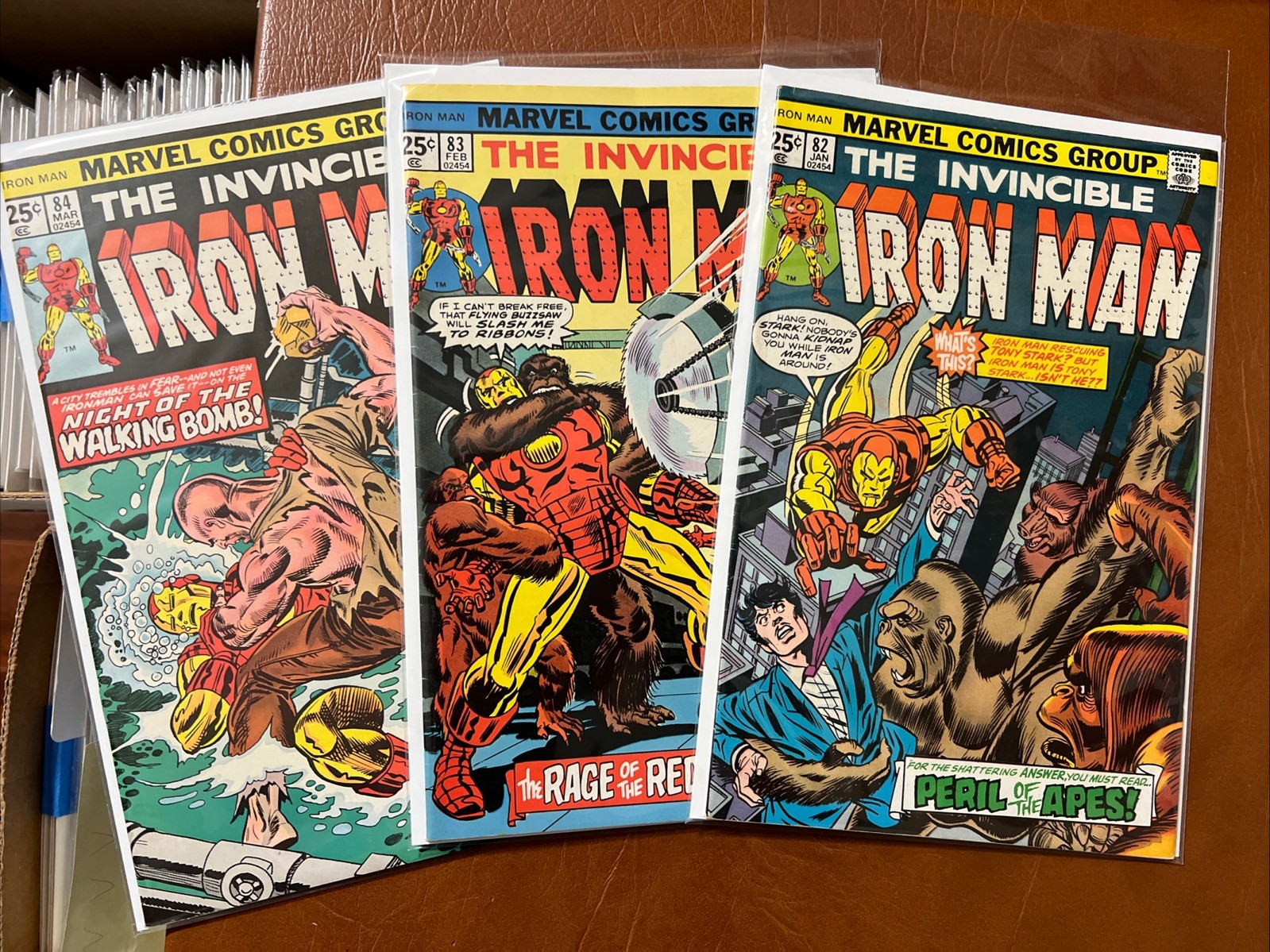Iron Man Run of 3: FN to VF+ #82-84 Marvel Comics 1976 $7 Ship