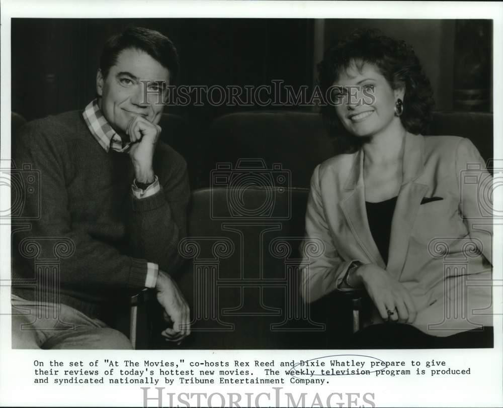 1988 Press Photo Rex Reed, Dixie Whatley in “At the Movies” – nop83689