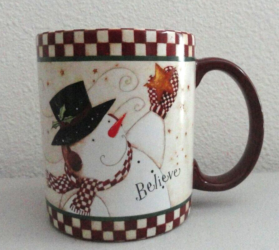 Lang BELIEVE Collectors Mug Dan DiPaolo Winter Wishes Holiday Christmas