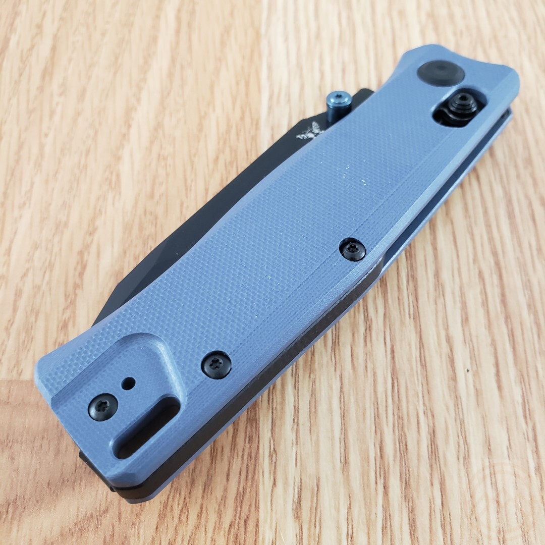 Flytanium BEEF Folding Knife 3.5″ D2 Tool Steel Blade Slate Blue G10 Handle