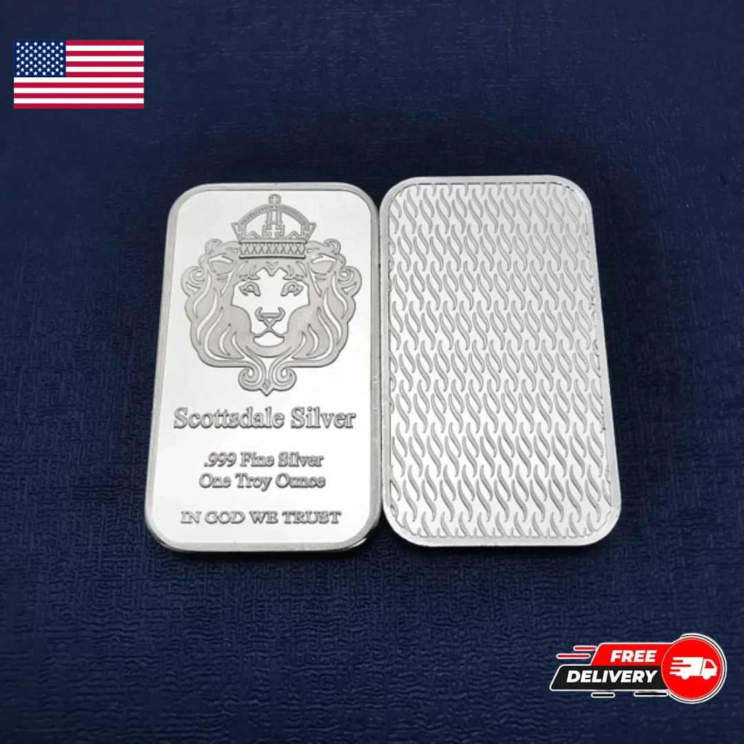 1PC 1 oz . Silver Bar – Scottsdale Mint VORTEX Silver Bullion Bar
