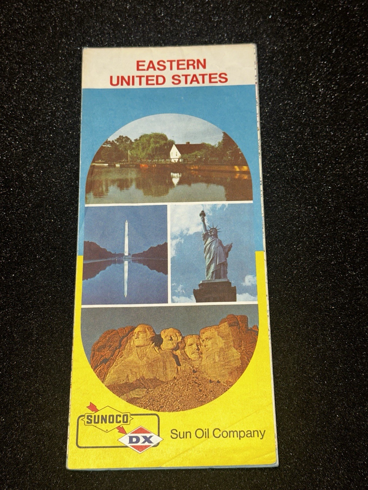 EASTERN UNITED STATES 1973 Vintage Travel Guide Road Map SUNOCO DX