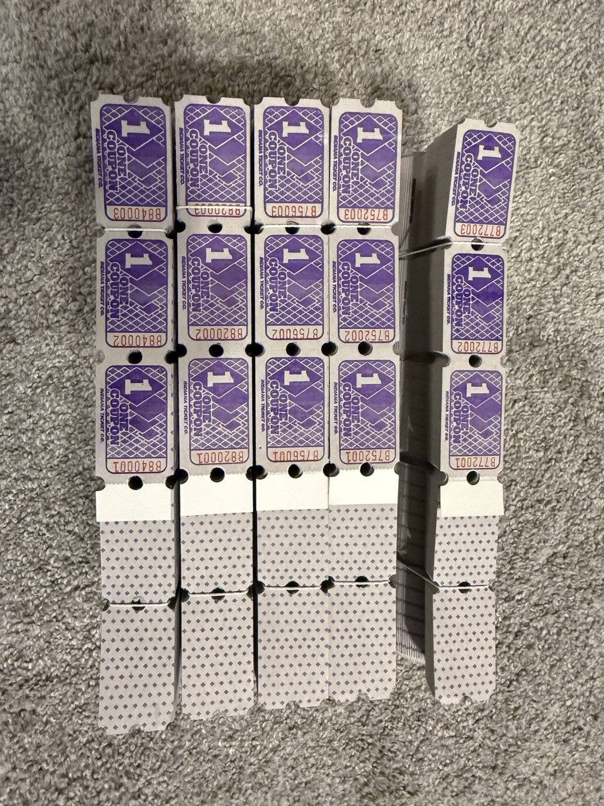 10,000 New Tickets For Redemption Games, Skeeball, Cherry Master, 8 Liner Purple