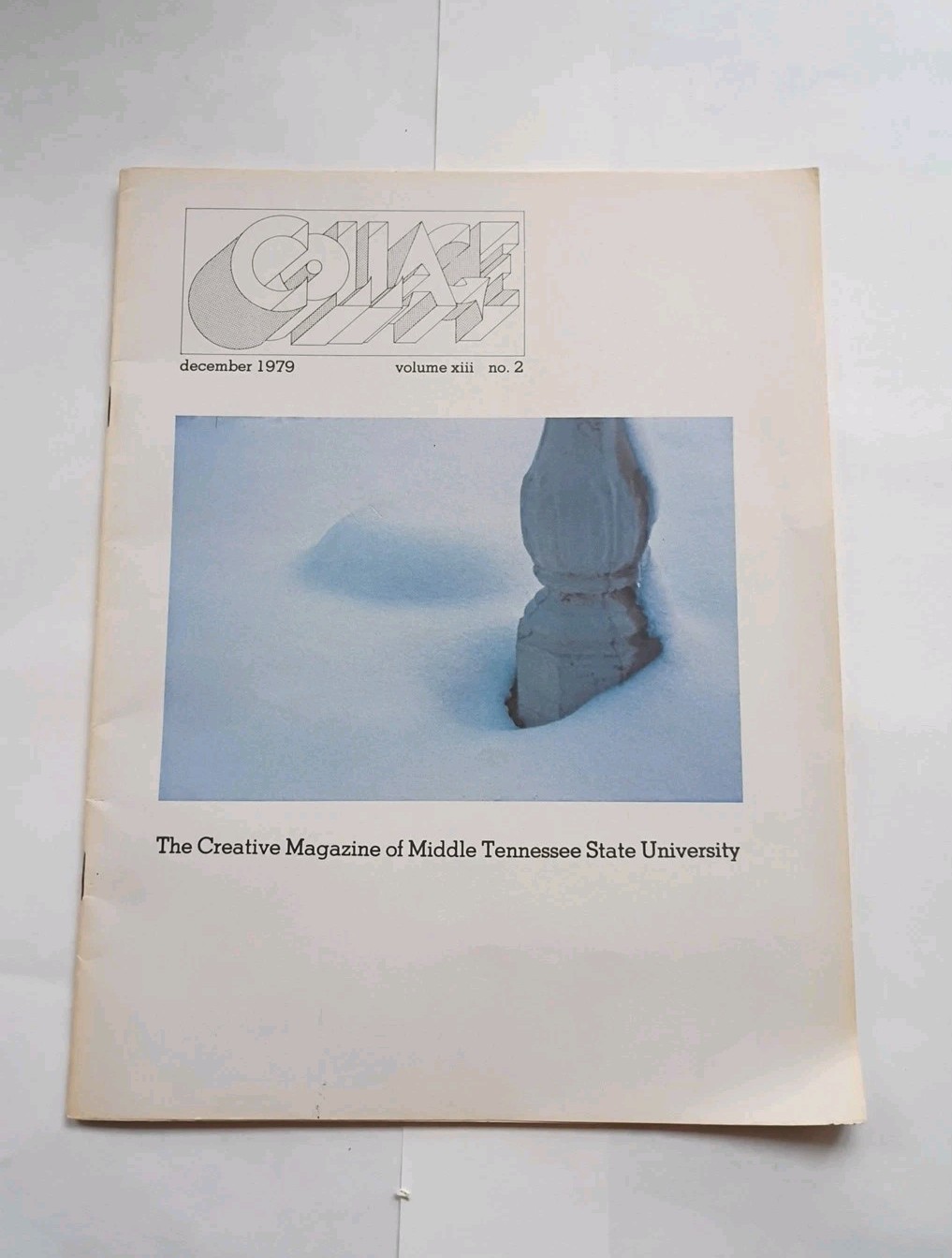 Vintage 1979 WINTER December COLLAGE MTSU UNIVERSITY MURFREESBORO TENNESSEE