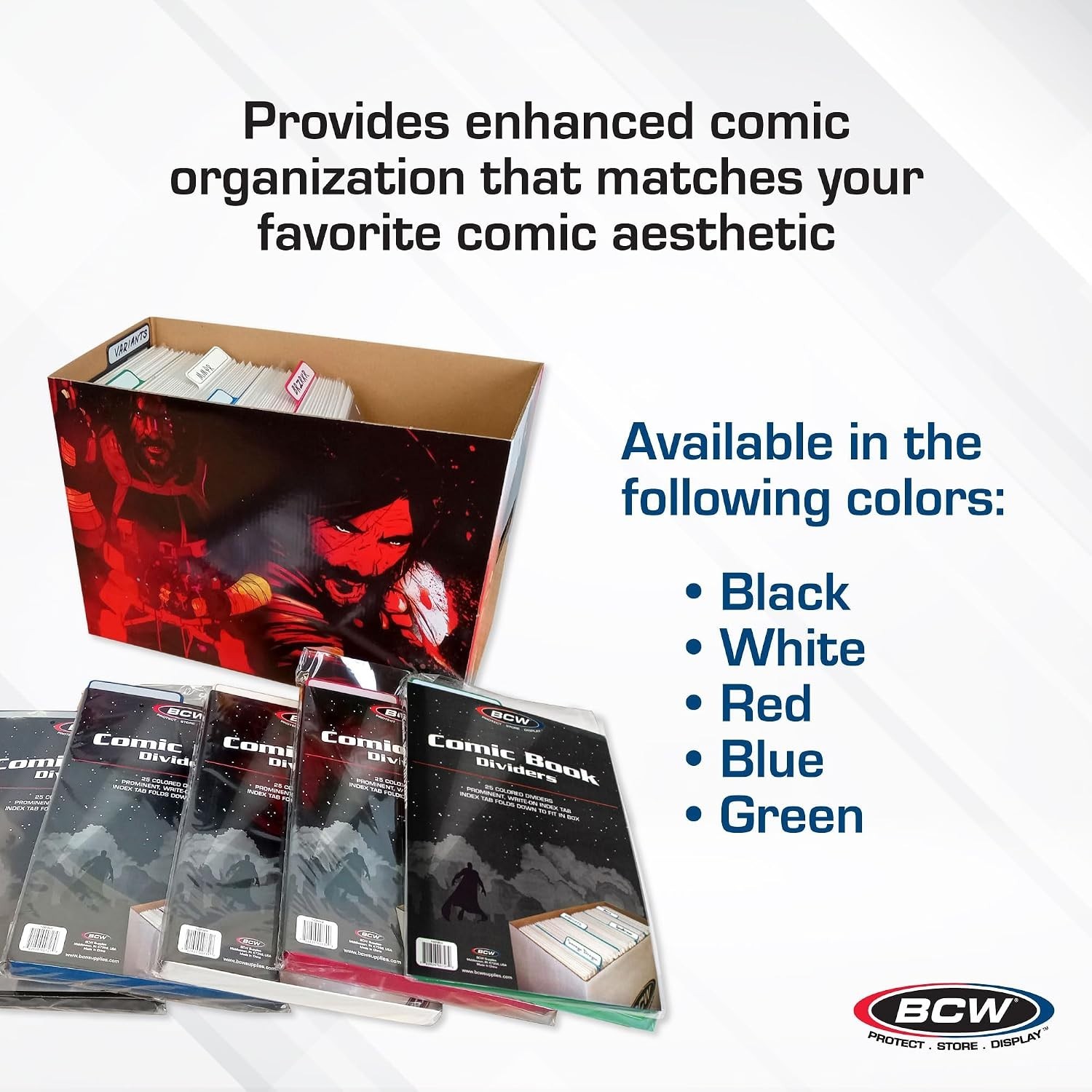 Comic Book Dividers 25 Pack Archival Polyethylene Write-On Tabs Storage