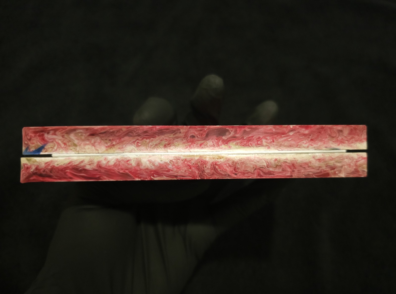 Resin Knife Scales – Carmine – Handmade Epoxy Handle Material – 5¾” × 2½” × ⅜”
