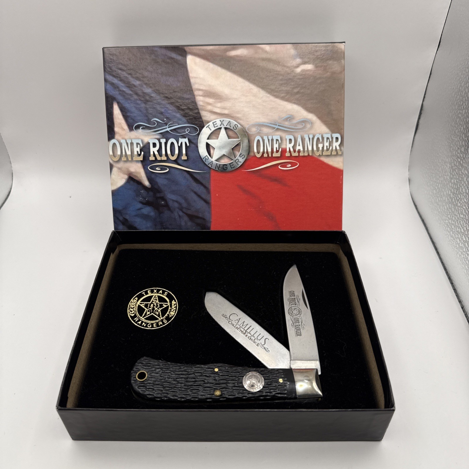 Camillus One Riot One Ranger Folding 2 Blade Pocket Knife