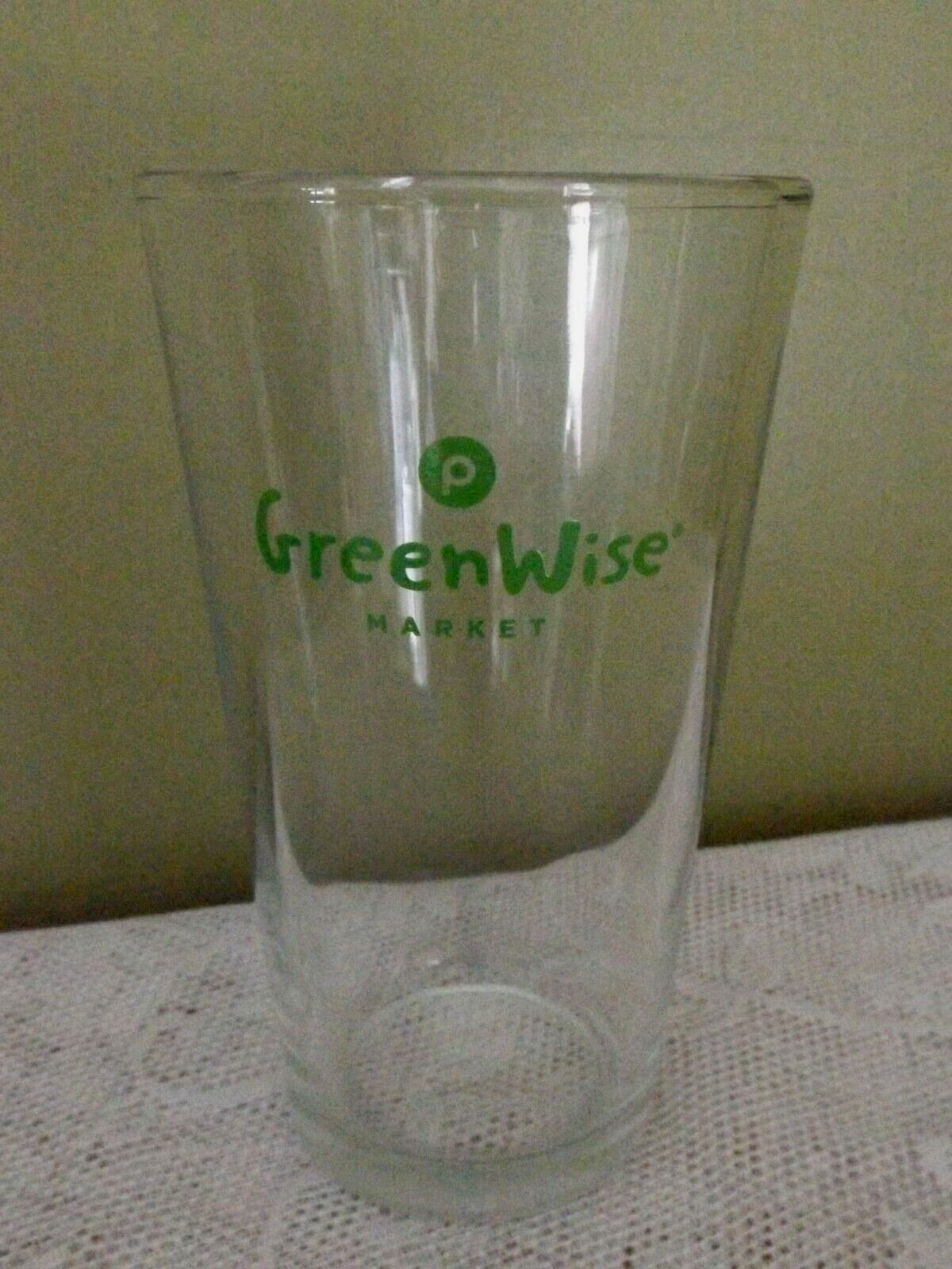 PUBLIX GREENWISE MARKETS PINT GLASS * PUBLIX SUPERMARKET GROCERY STORE * 16 oz *