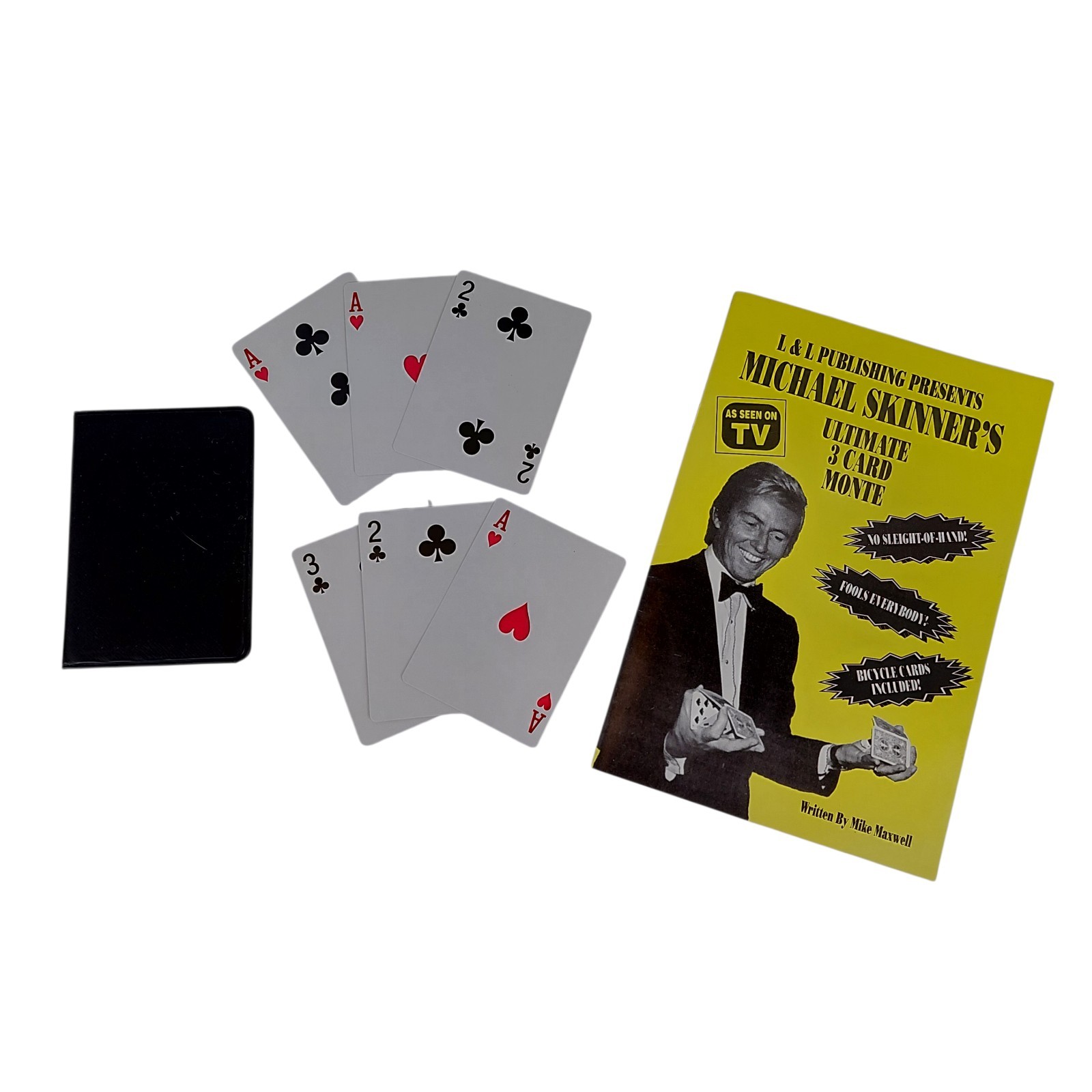 Michael Skinner’s Ultimate 3 Card Monte Magic Trick Mentalism Cards Vtg