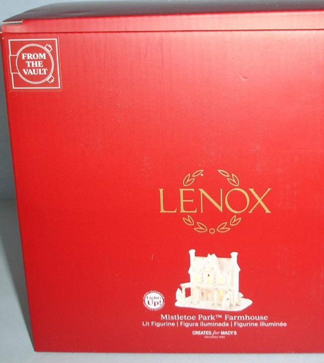 Lenox Mistletoe Park Farmhouse Lighted Village Treasures Collectible 2023 New