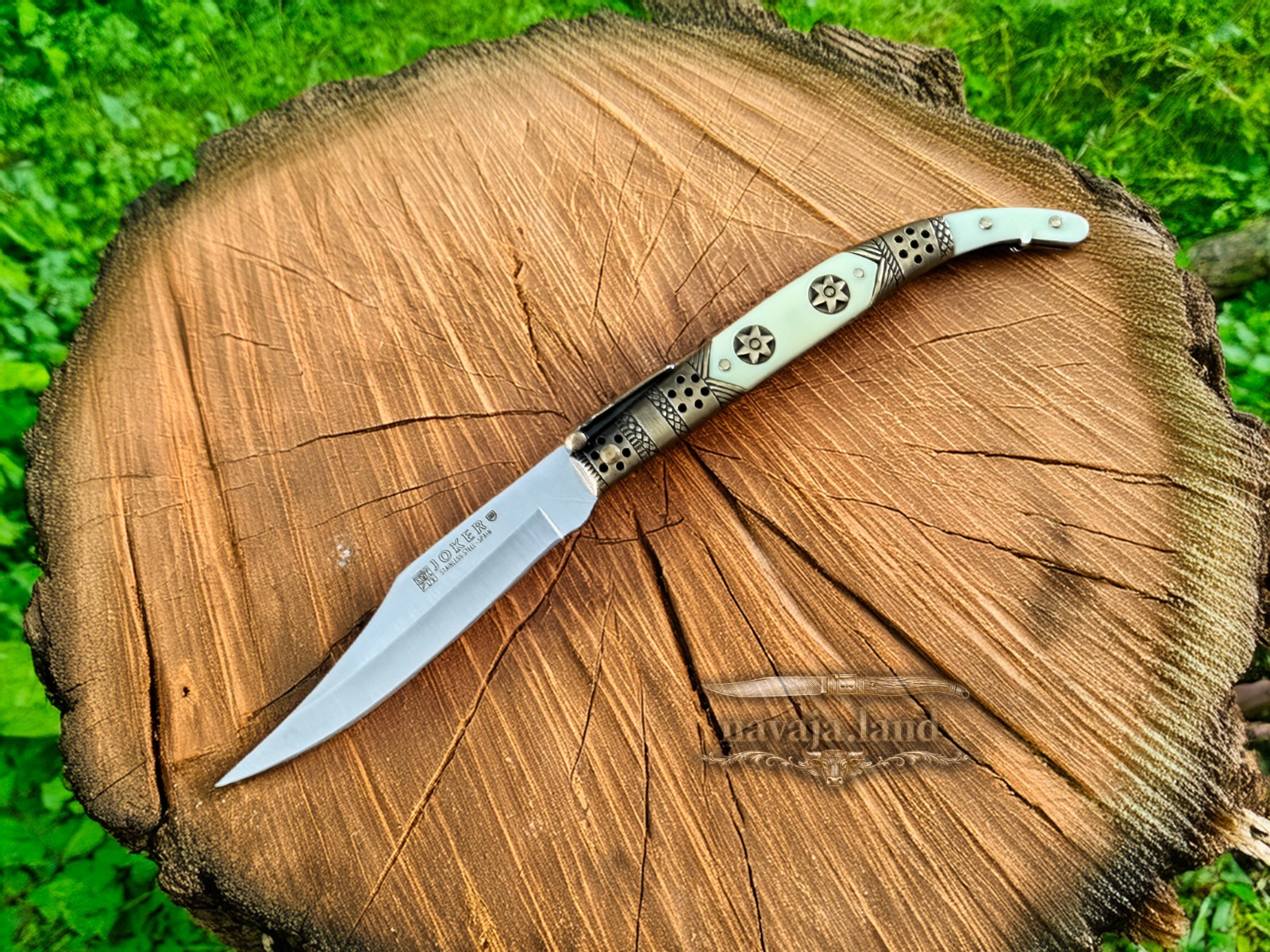 Spanish Navaja Joker Arabian Style 3.9″ 420 Steel Zamak Handle Handmade in Spain