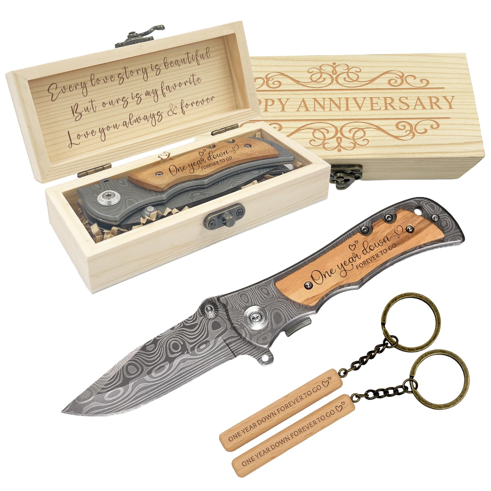 1 Year Anniversary Boyfriend Gifts for Him, One Year Wedding Anniversary Keep…