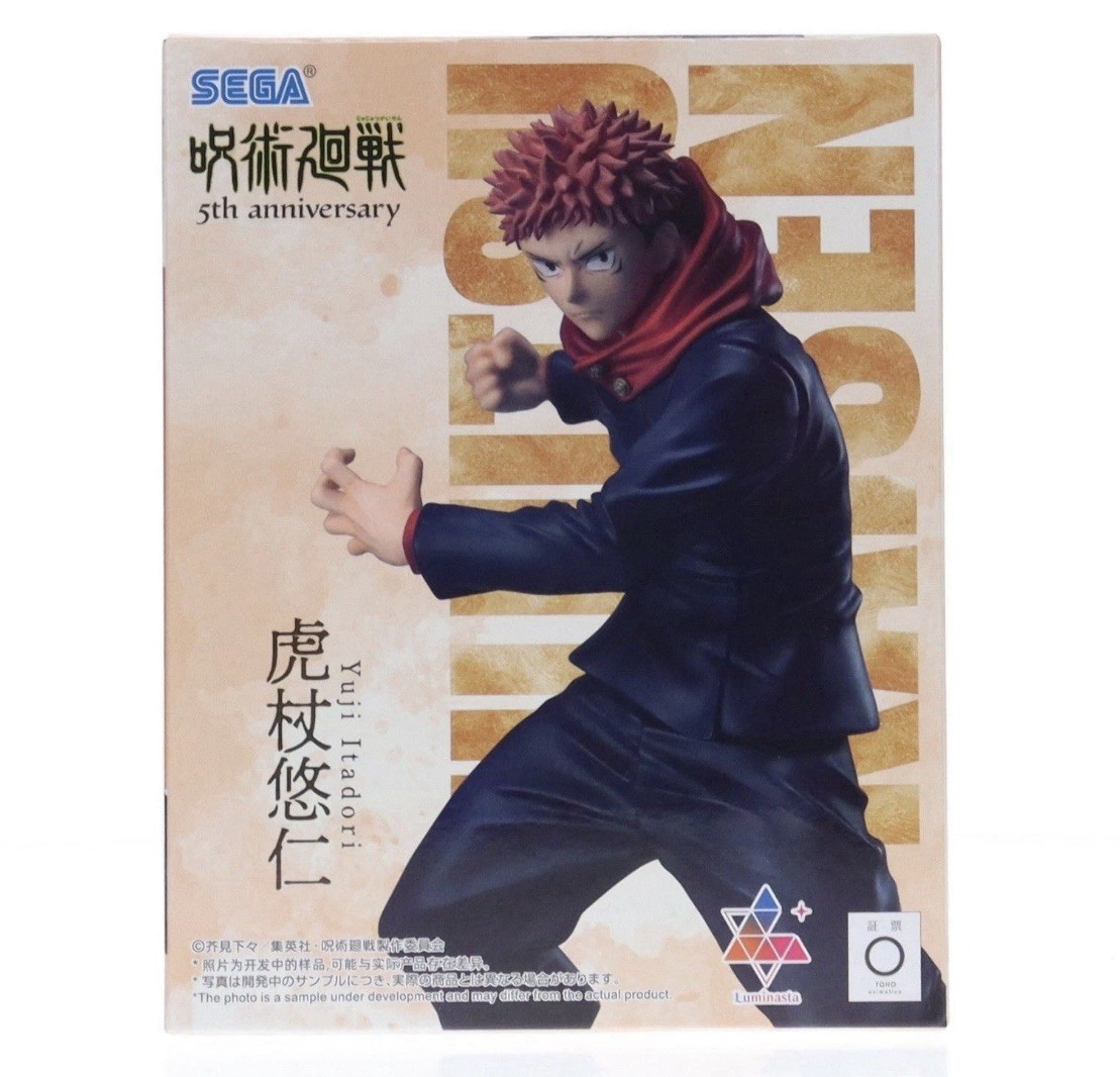 SEGA Jujutsu Kaisen Yuji Itadori 5th Anniversary Luminasta Figure – US Seller