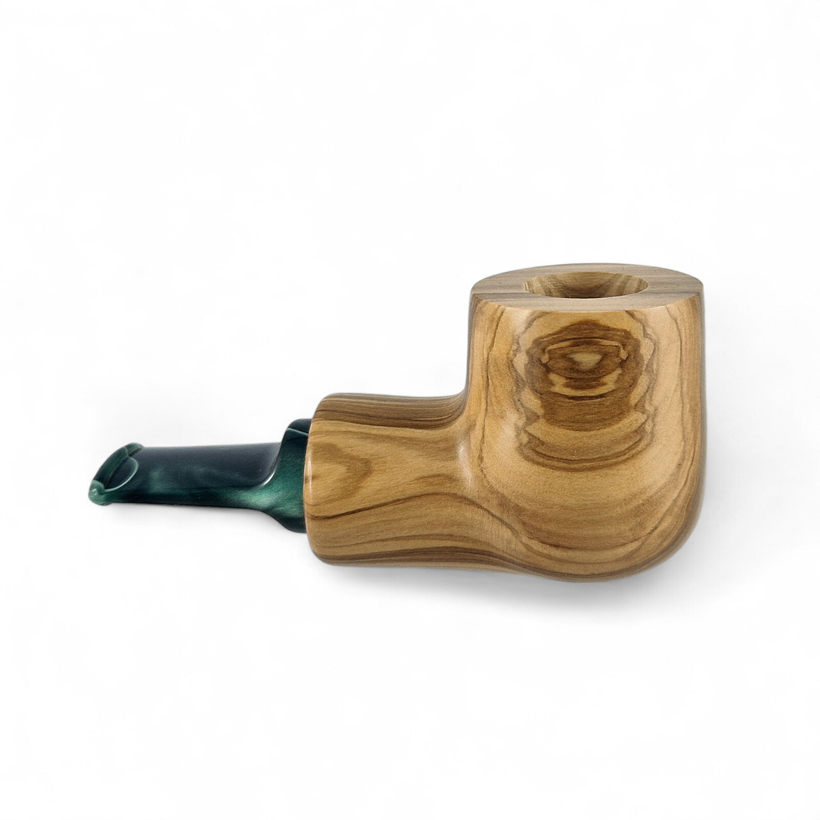 Mr.Brog Workshop Handmade New Tobacco Pipe no.175 Fuco Natural Olive Wood