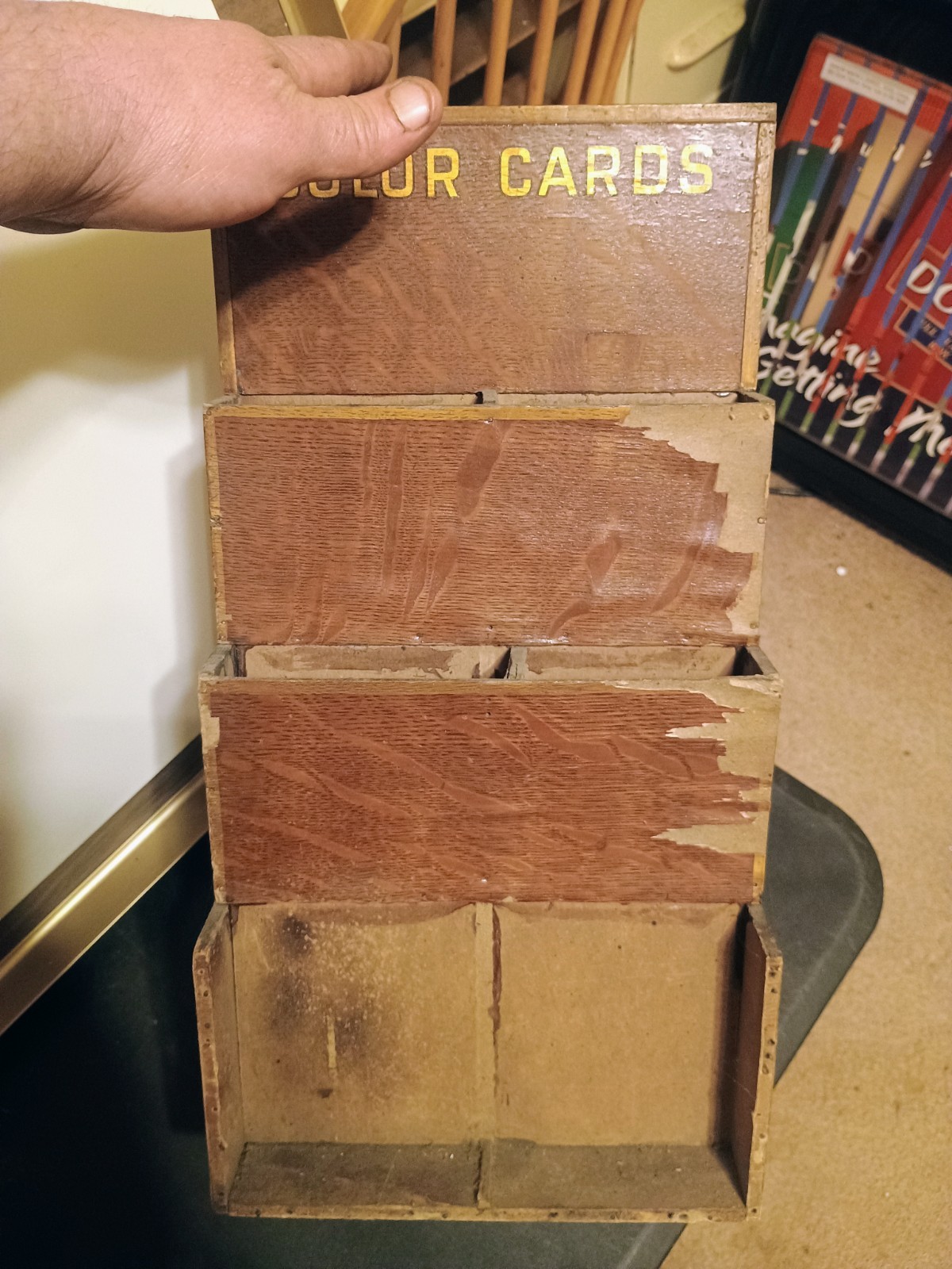 Old Burdsal Paints Card Display