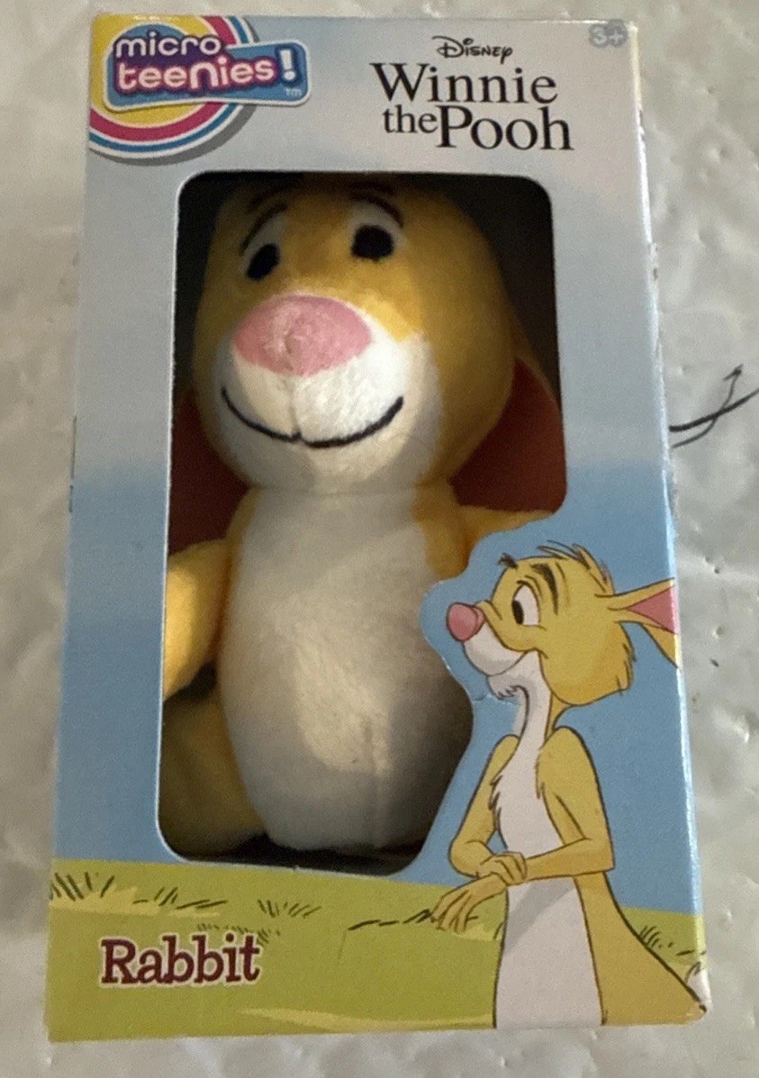 Disney Winnie the Pooh Micro Teenies! Rabbit 3-Inch Micro Plush New In Box