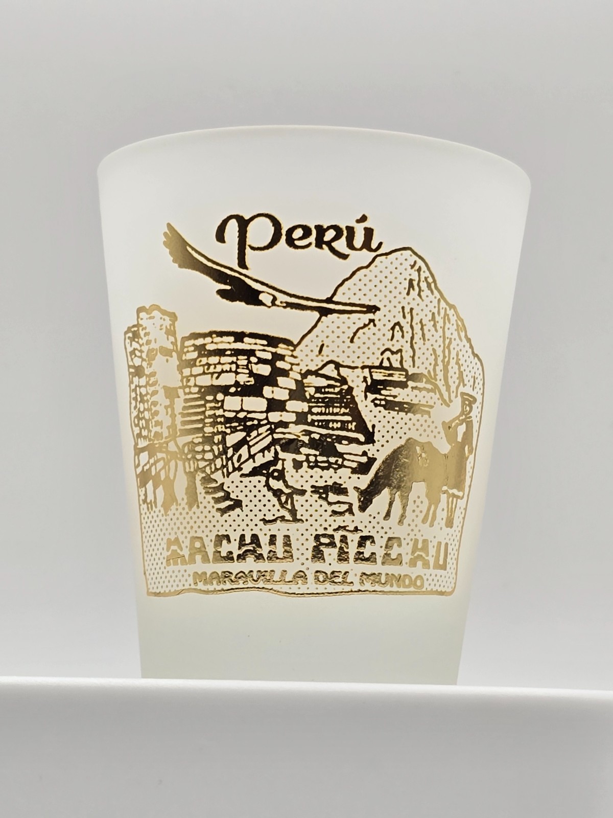 Souvenir Peruvian Gold Designed Shot Glasses [Set of 3]