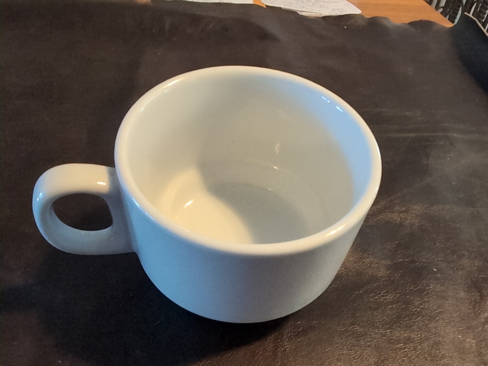 Bright White Stealable China Cup
