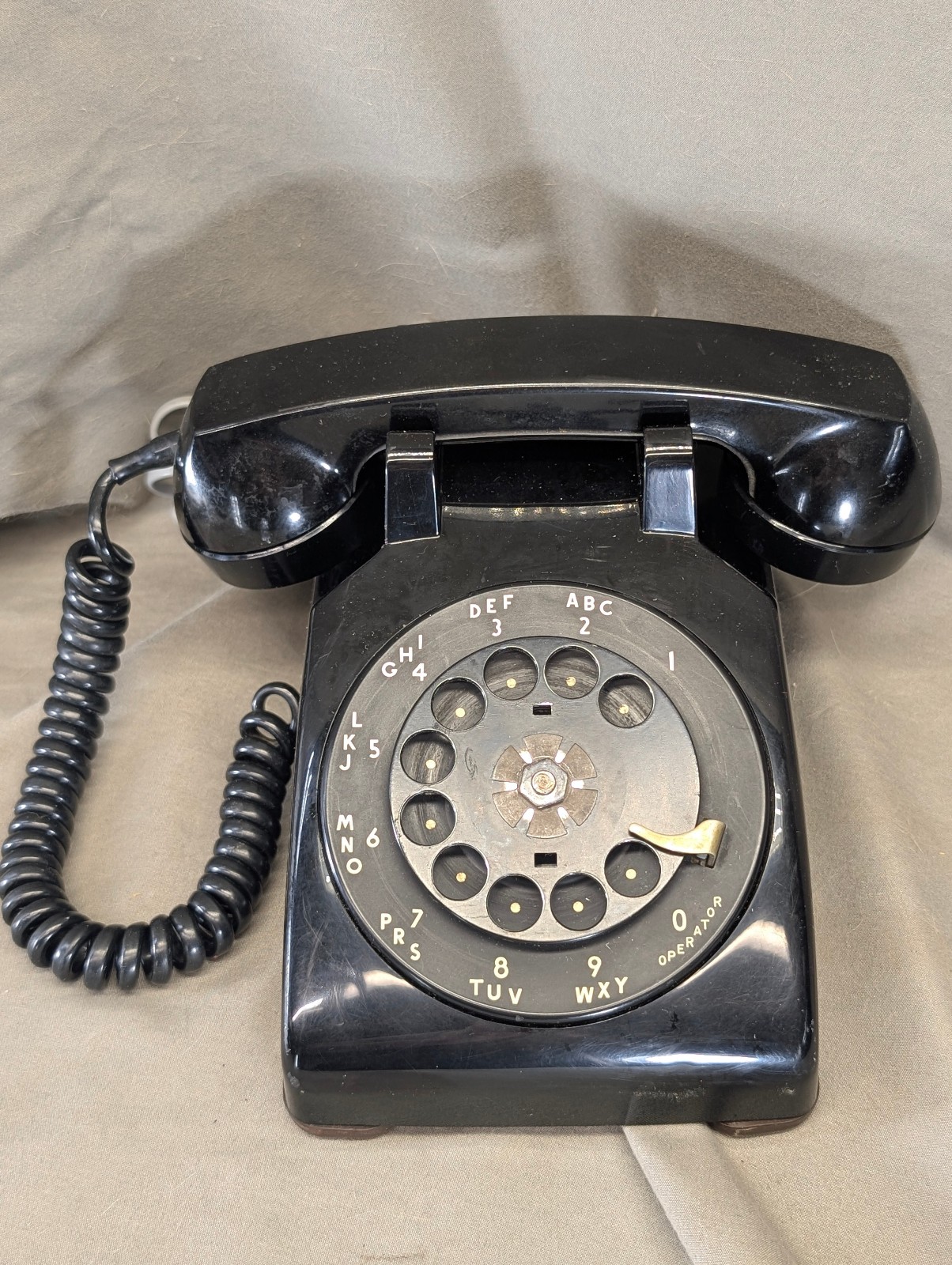 Antique Vintage Western Electric Rotary Dial 500 black phone, works