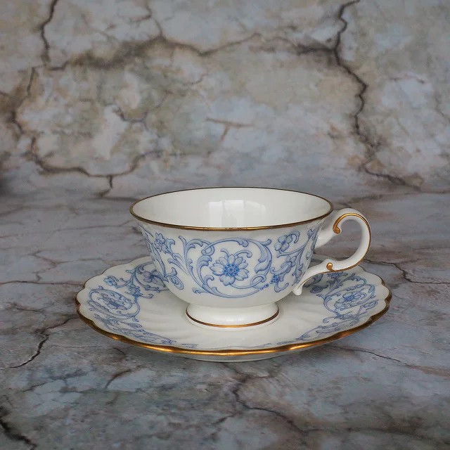 Noritake Cup Saucer Set 6pc Cake Plate 5pc Japan 9.5cm (3.7in) Ceramic Vintage