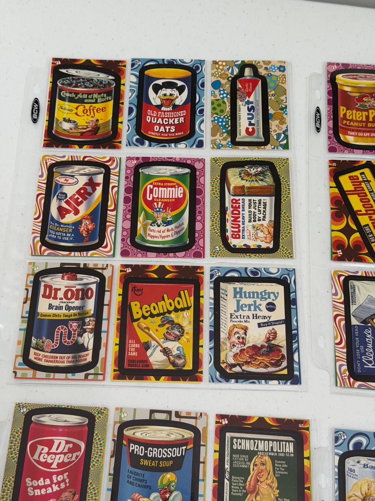VINTAGE TOPPS WACKY PACK FLASHBACK STICKER CARDS LOT