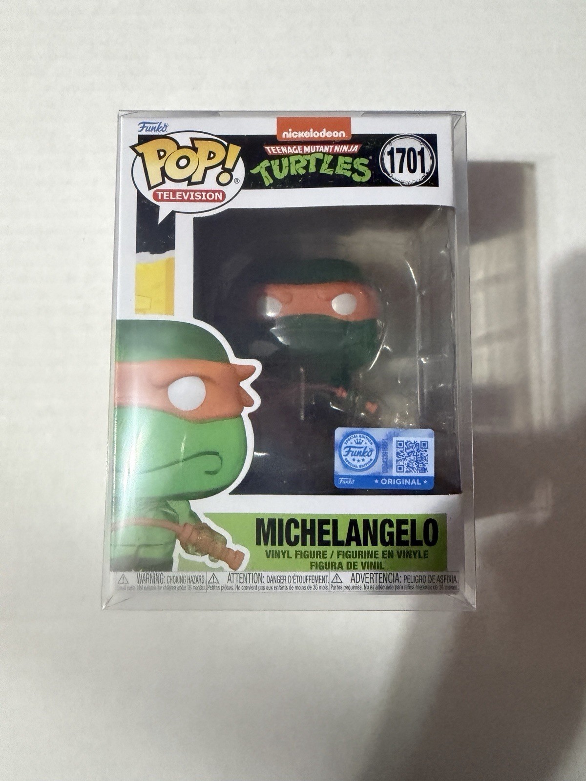 Funko Pop! Television TMNT Michelangelo #1701 Vinyl Figure w/ Protector