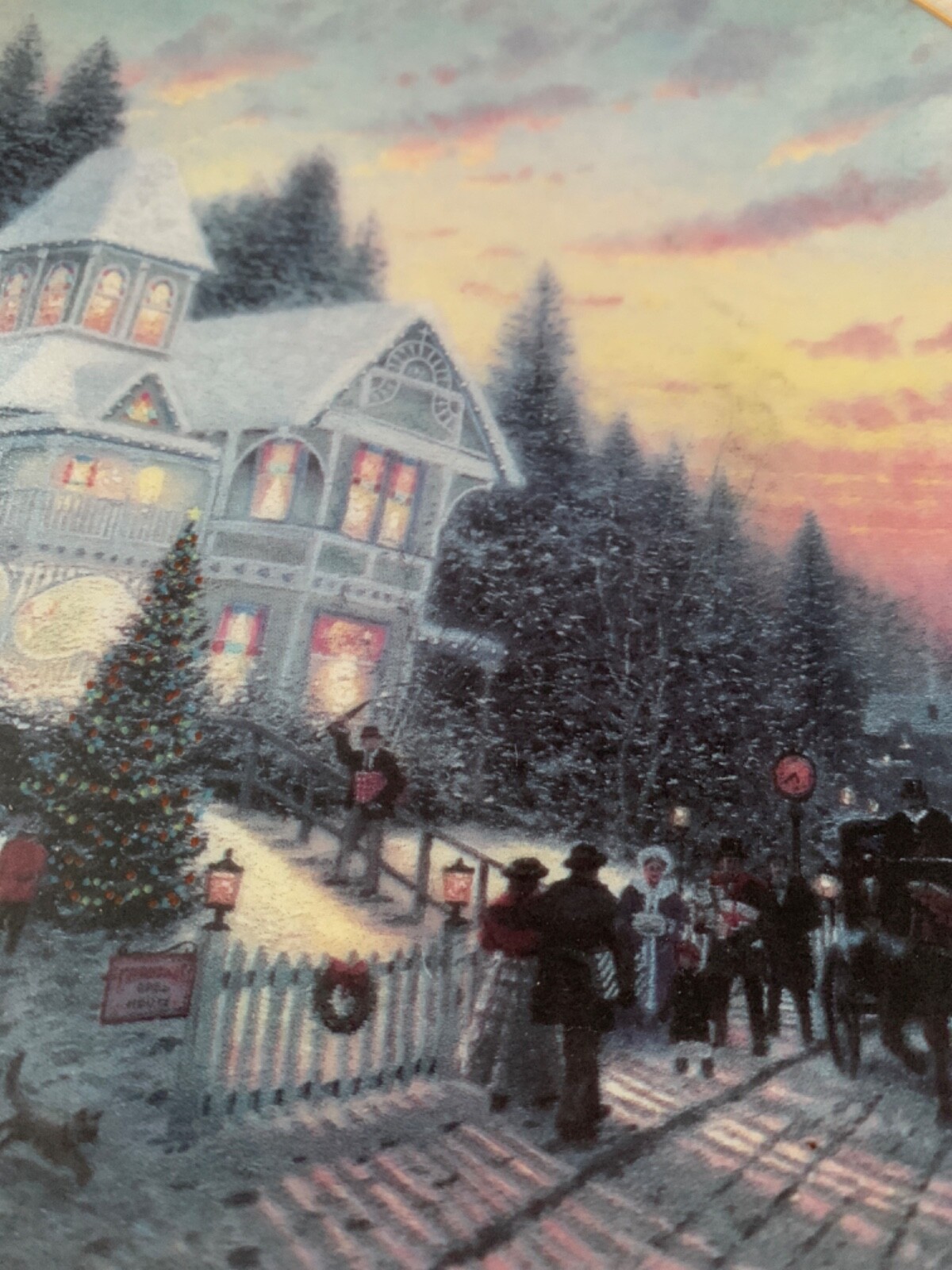RARE! Thomas Kinkade “The Magic of Christmas” 1992 Collectable Plate No.10230E