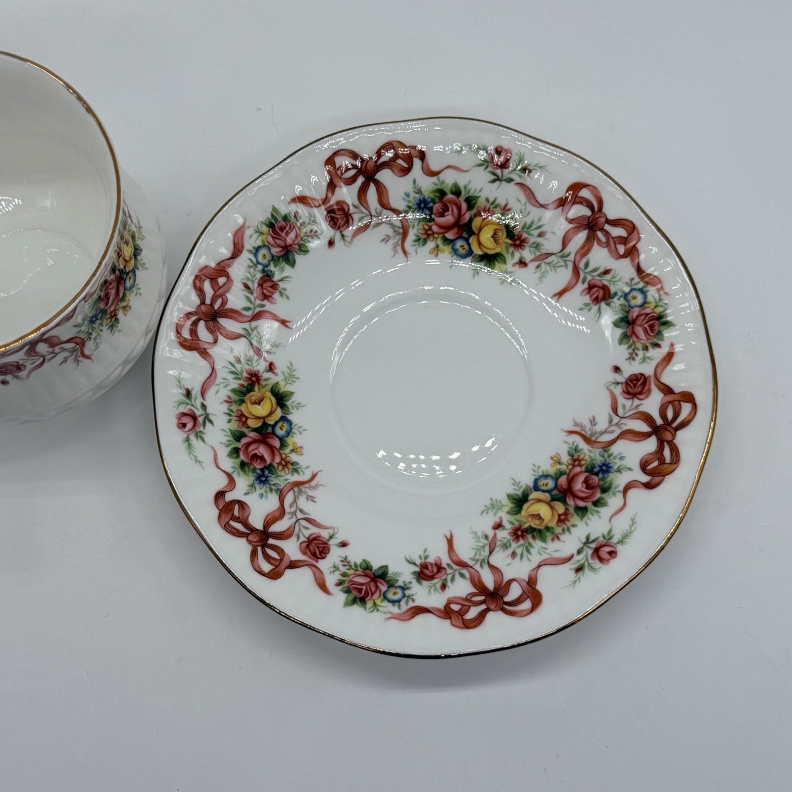 Vintage Mother’s Day Gift – Queen’s Rosina Fine Bone China Tea Cup & Saucer Set