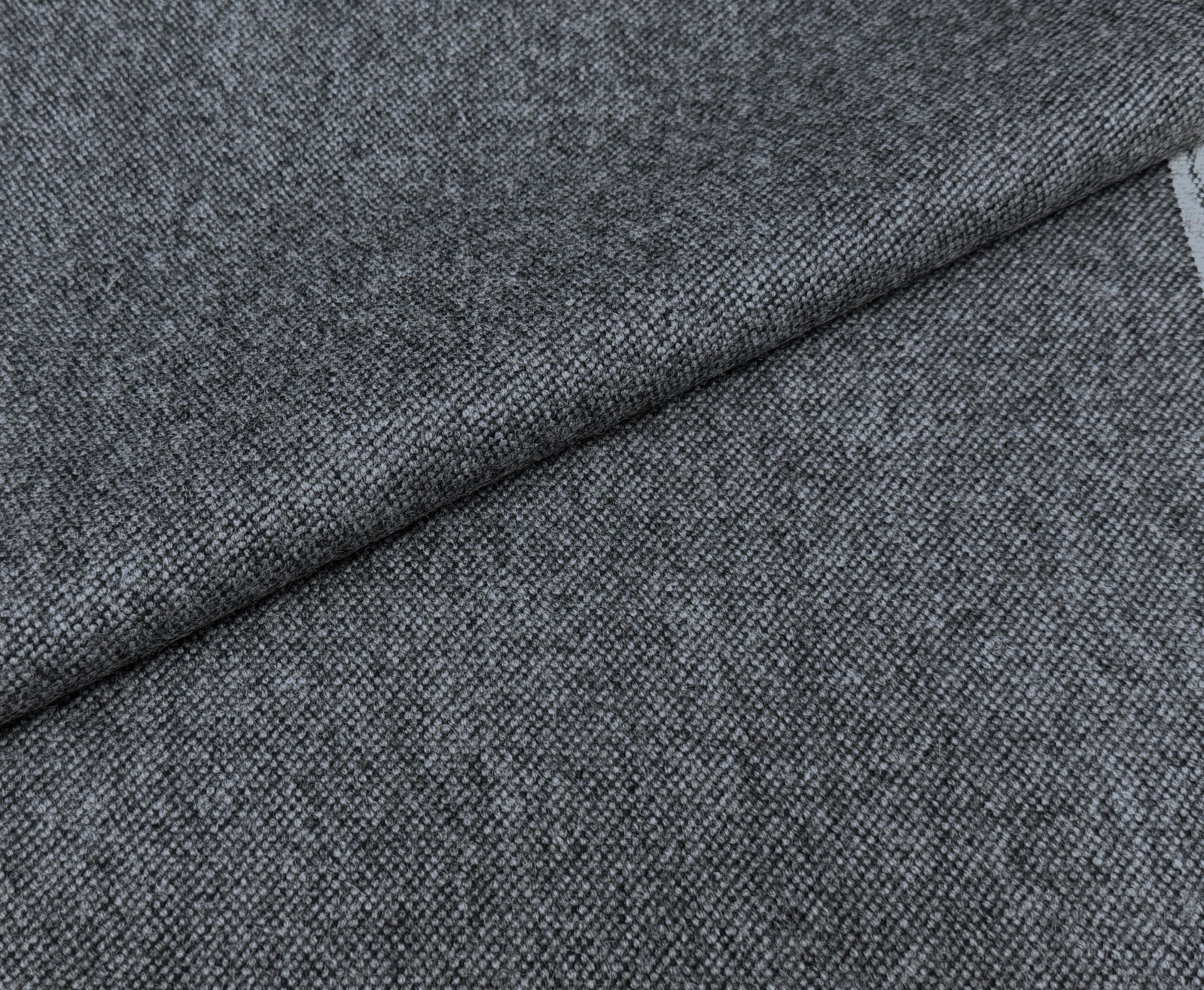 4.25 yds Maharam Beck Zeitgeist Charcoal Gray Woven Wool Upholstery Fabric
