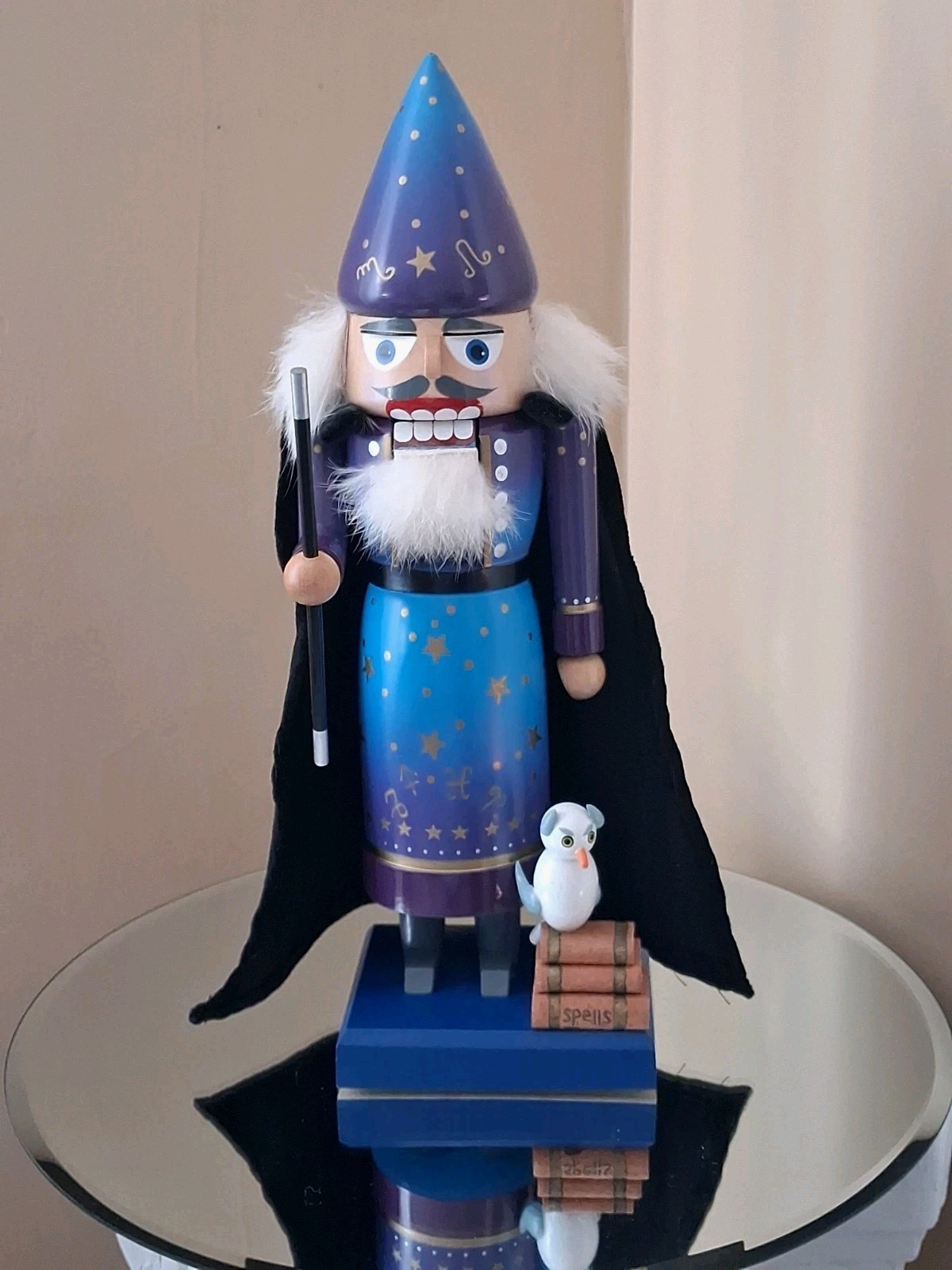 Vintage E M Merck Old World Christmas Wizard/Astrologer Nutcracker 2002