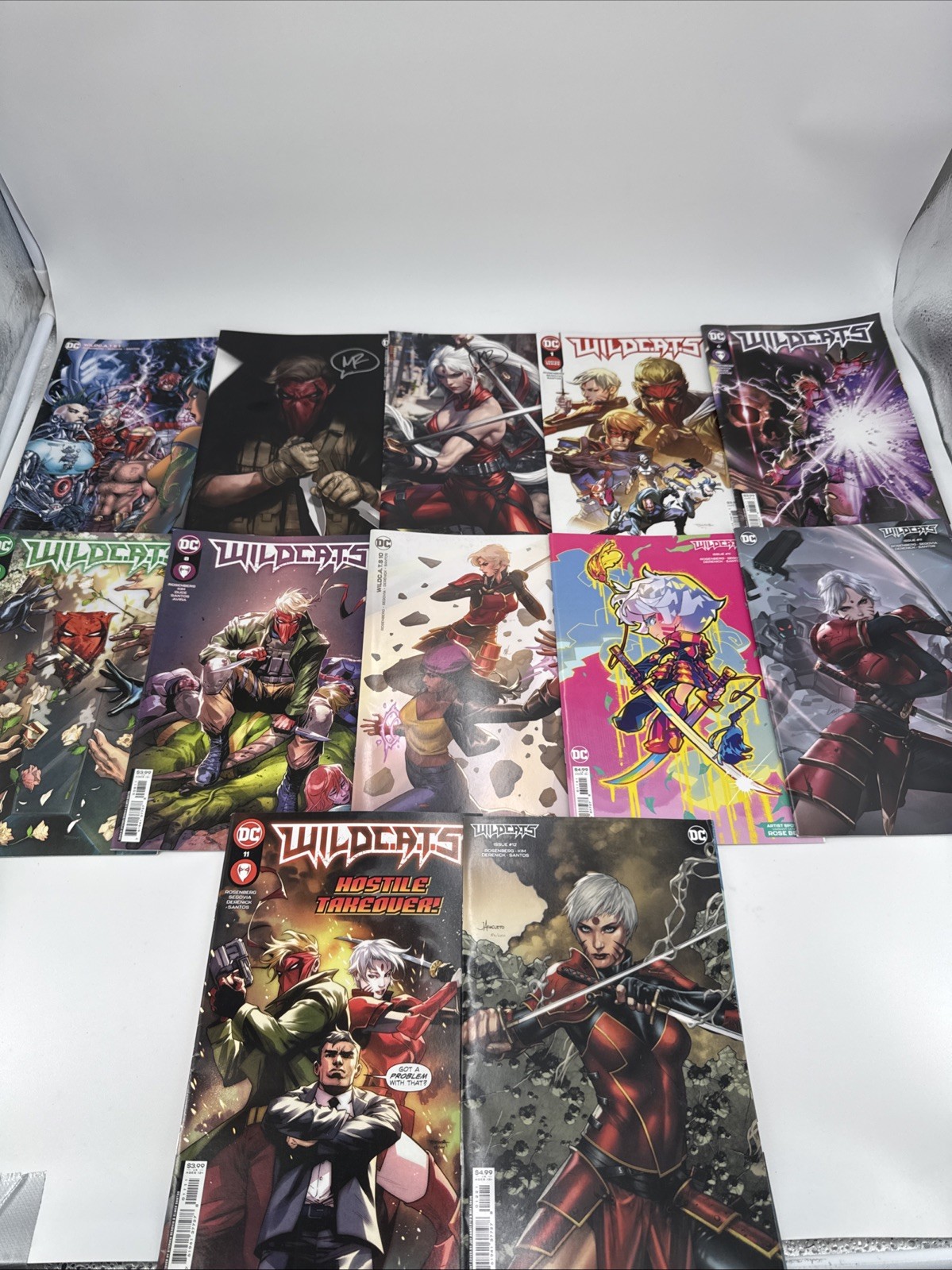 WILDCATS lot of 12 w/VARIANTS 4×1 6-8 10-12 3x 11 Rosenberg 3 are SIGNED DC 2023