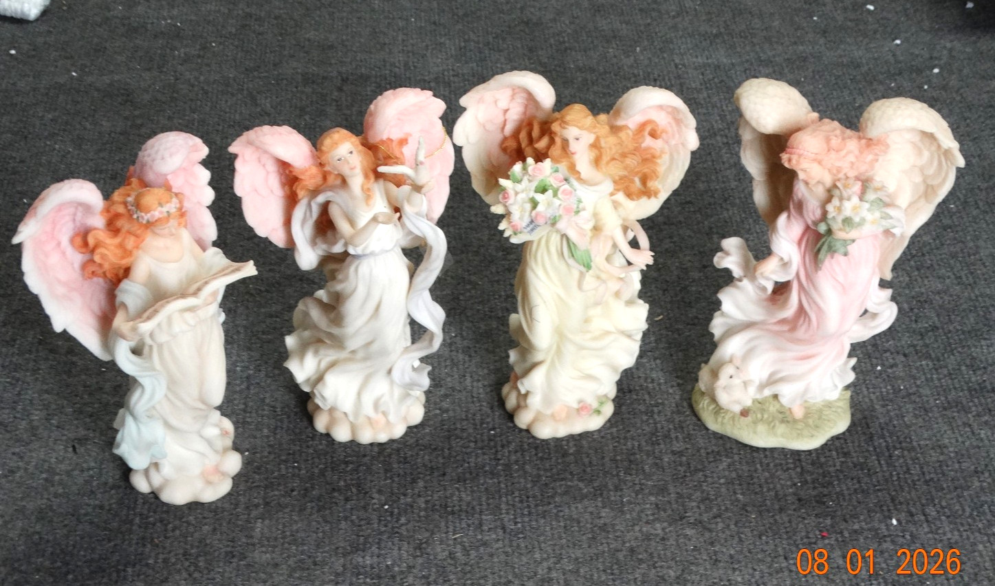 Lot of 6 Seraphim Classics Angels by Roman 1996-99 Ex Cond, No Boxs