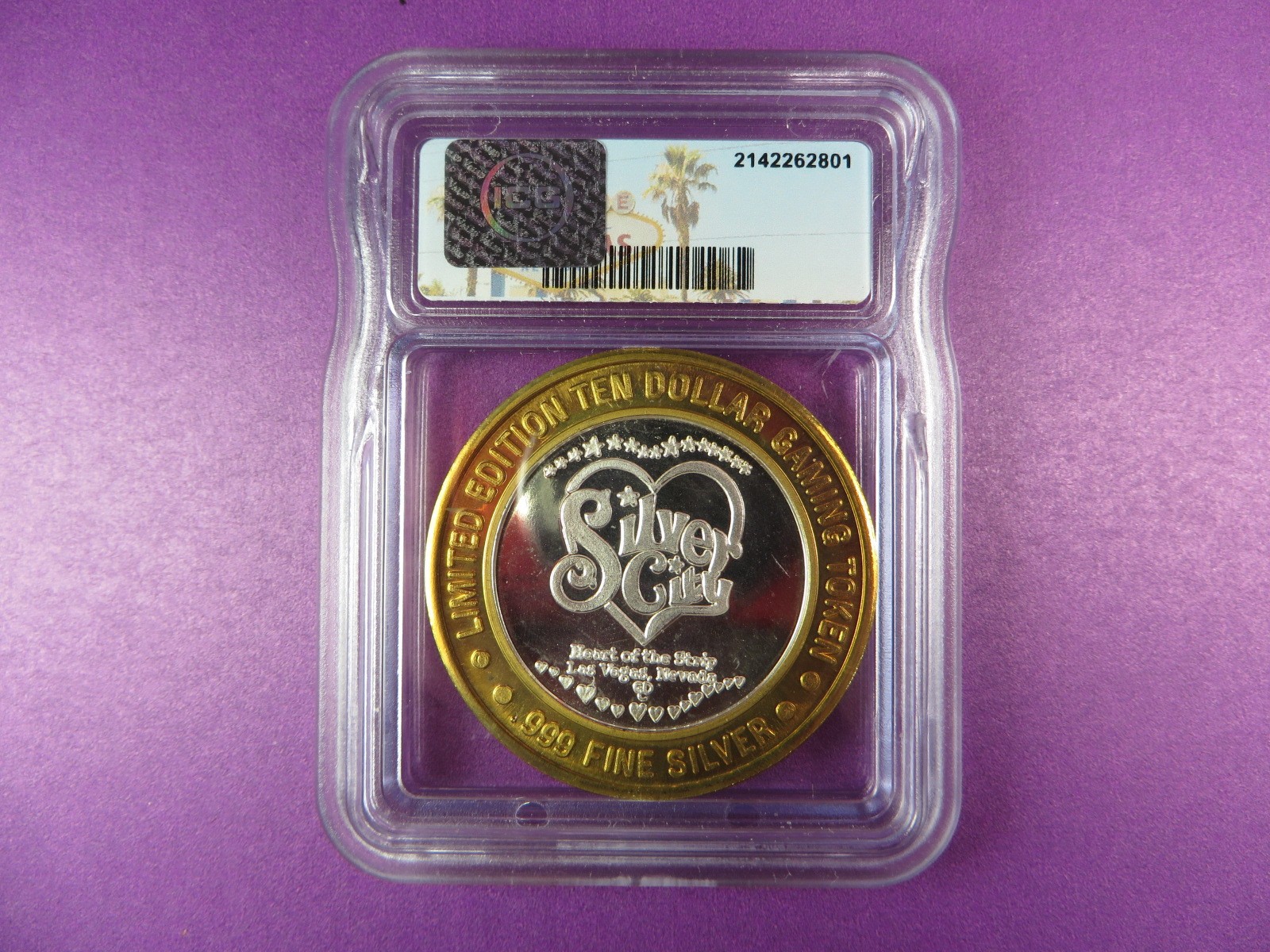 Casino Silver Strike Silver City Hotel Las Vegas NV Graded MS69 by ICG