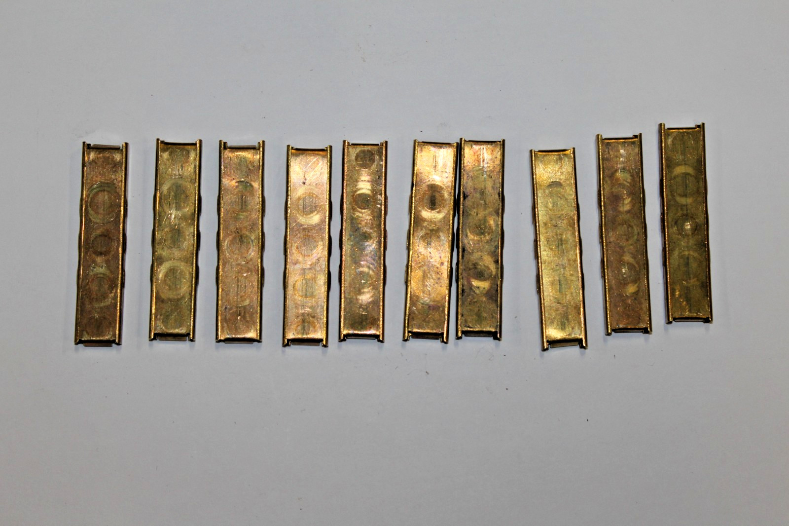 10 brass Stripper clips with spring 8mm mauser stripper clips 8×57 #BINR11