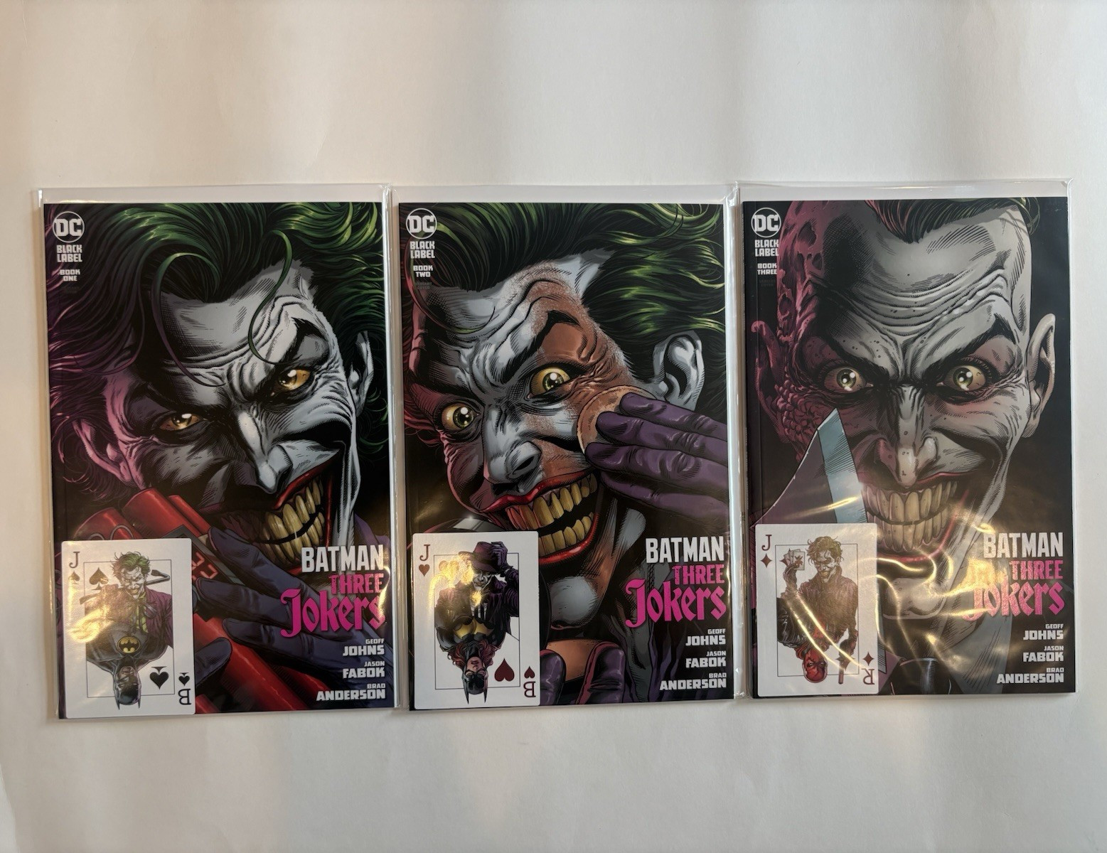 DC Black Label Batman: Three Jokers #1-3 Variant Cover Comic Book Lot (3)