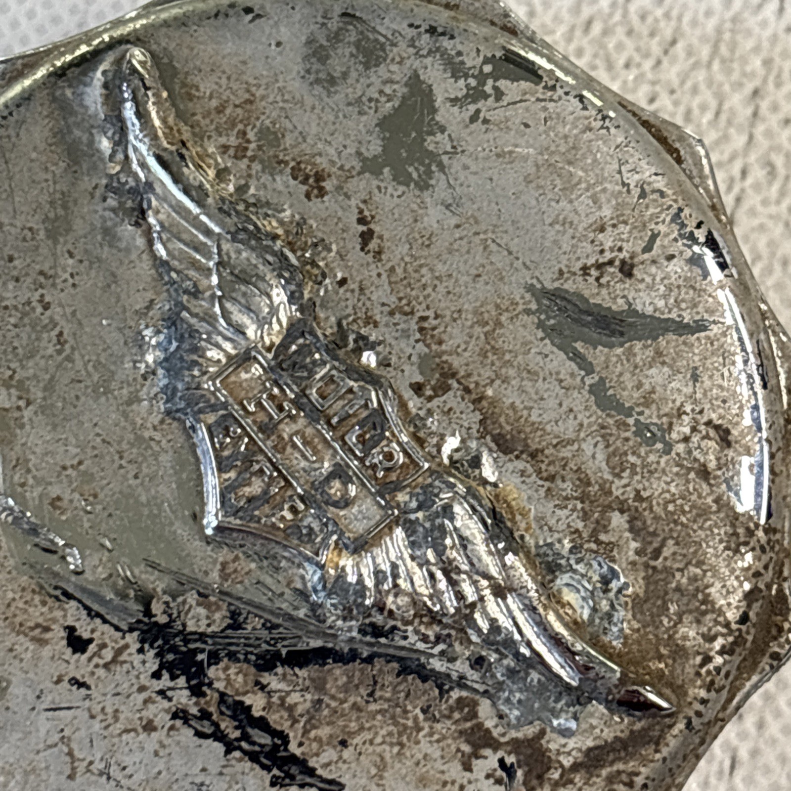 Vintage Harley-Davidson Fuel Tank Cap Old School Winged Logo Paper Weight PARTS.