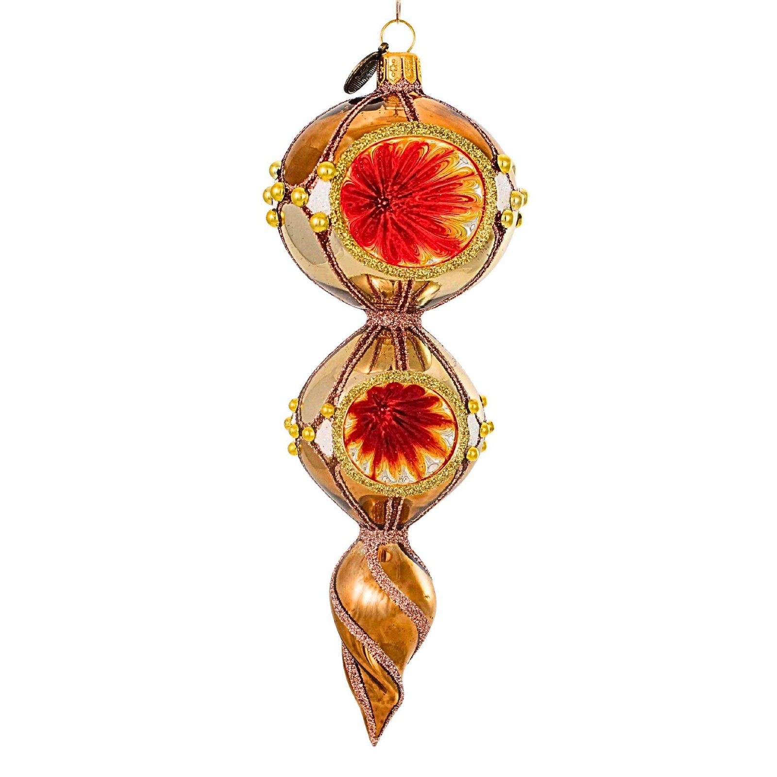 Blubom 7.50In Golden Amber, Glass, Reflector Drop 2022334