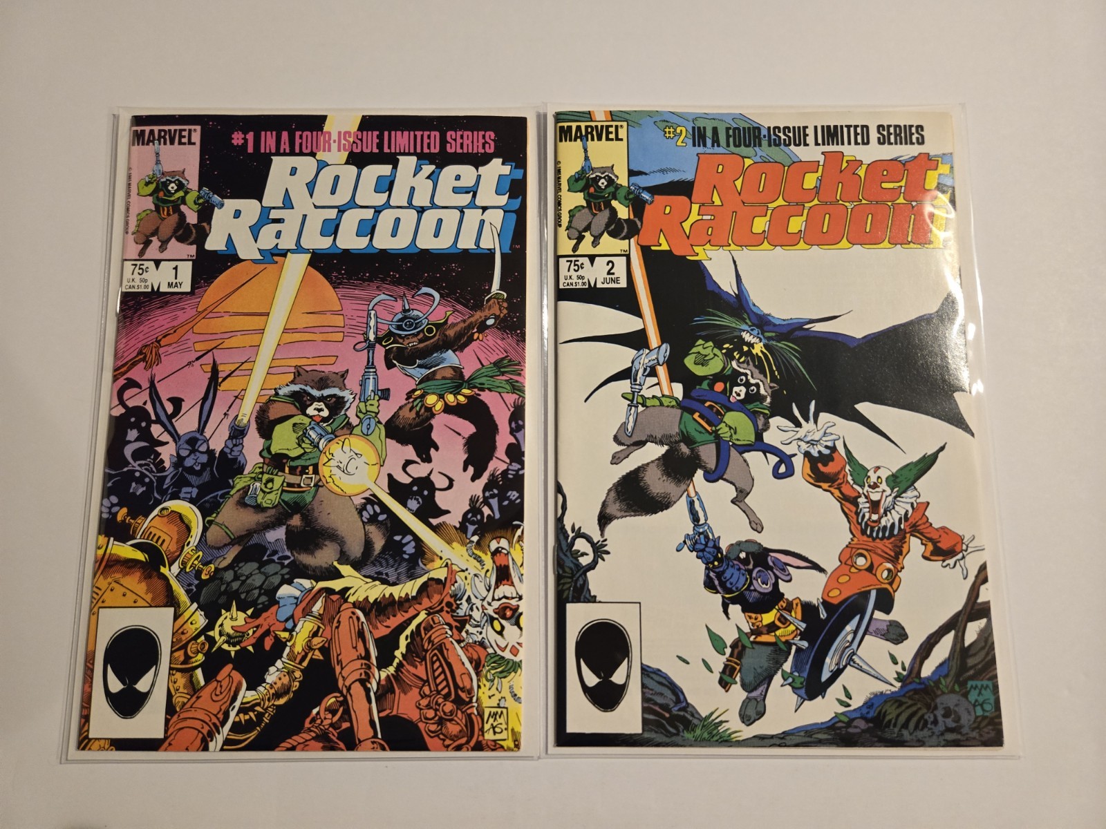 Rocket Raccoon #1-2 Marvel Comics 1985