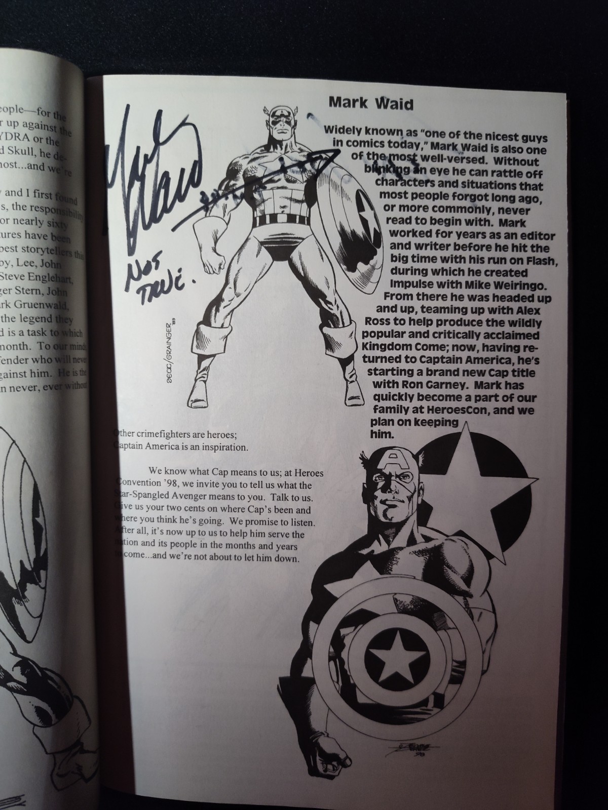 Heroes Con 1998 Program Signed 20+ Autographs Jusko O’Barr Crow Sienkiewicz