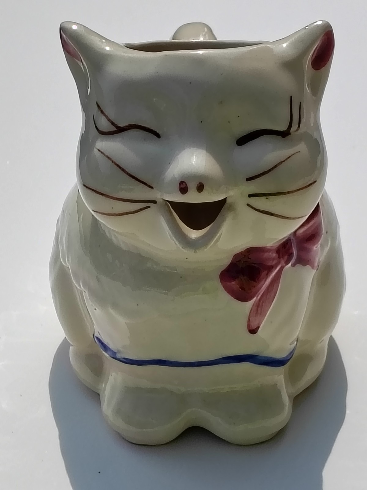 VTG Shawnee USA Patented Puss ‘n Boots Kitty Cat Creamer Pitcher Cream Milk Jar