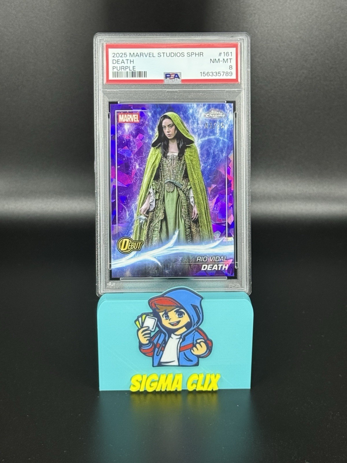 Death Rio Vidal Purple 03/15 PSA 8 2025 Topps Chrome Marvel Studios Sapphire 💜