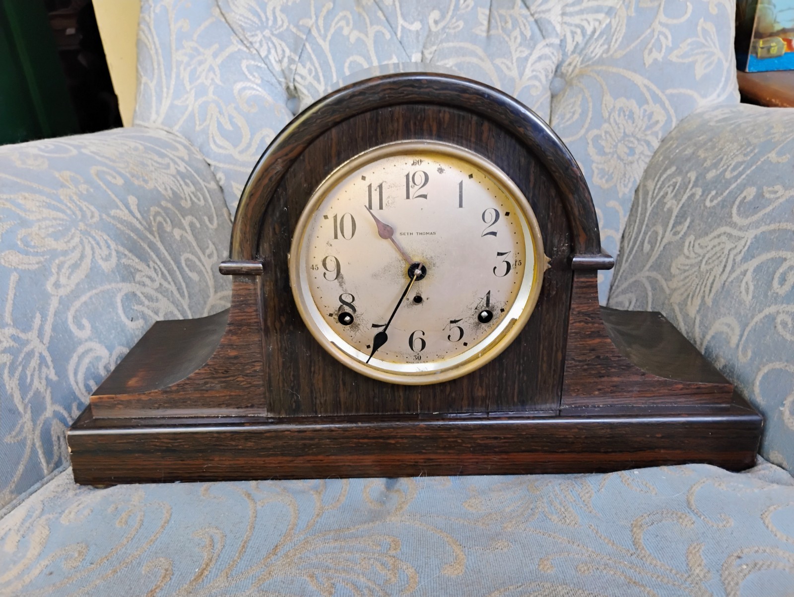 Antique Seth Thomas Alto Mantel Clock Parts or Repair