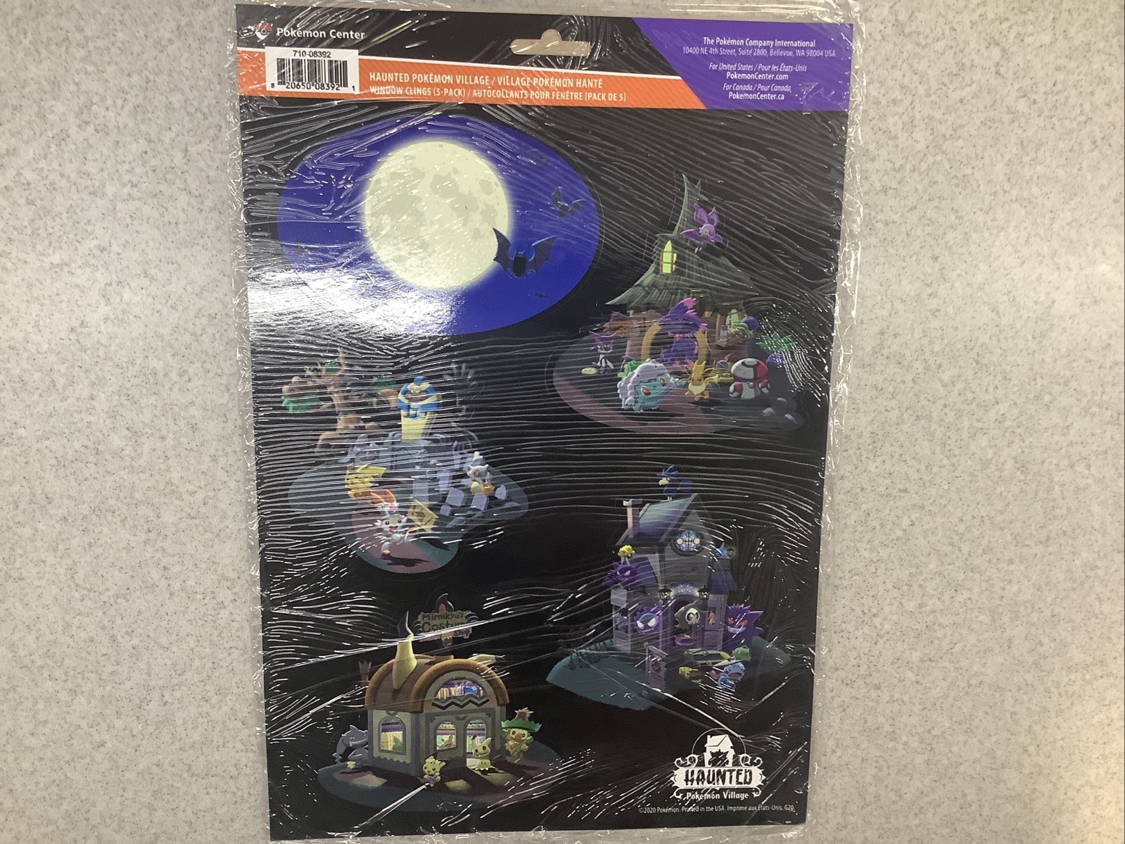 Haunted Pokémon Village Window Clings 2020 Pokémon Center